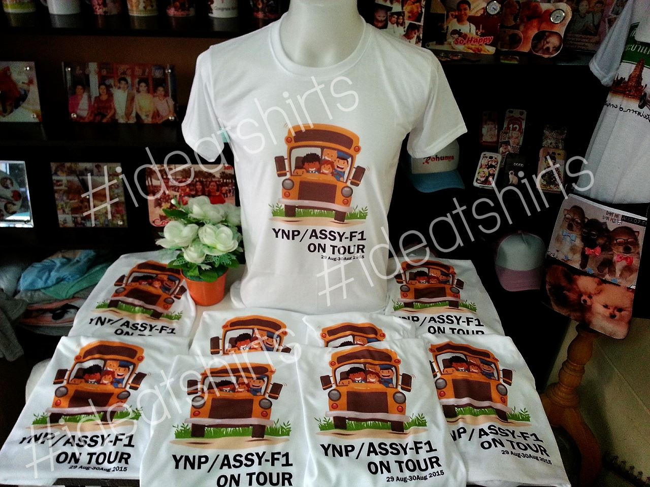 เสื้อกลุ่ม เสื้อทีม ออกแบบฟรี ไม่จำกัดสี