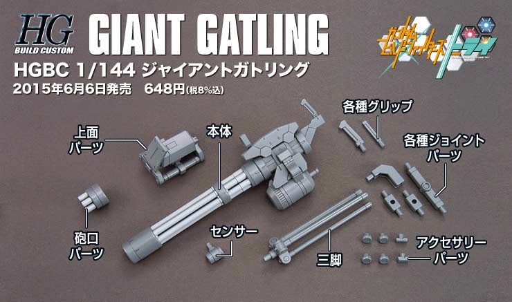 HGBC 1/144 Giant Gatling