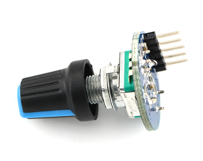 Digital Rotary Potentiometer Module with Plastic Knob Cap
