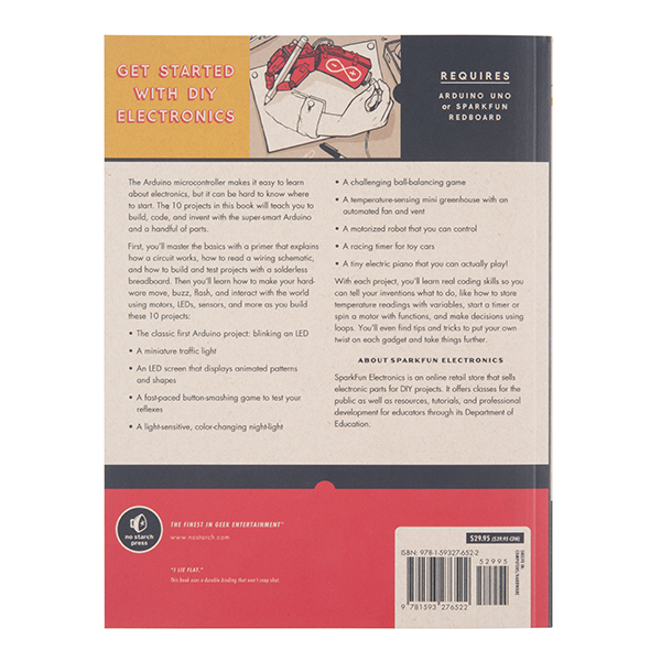 หนังสือ The Arduino Inventor's Guide (336 หน้า)