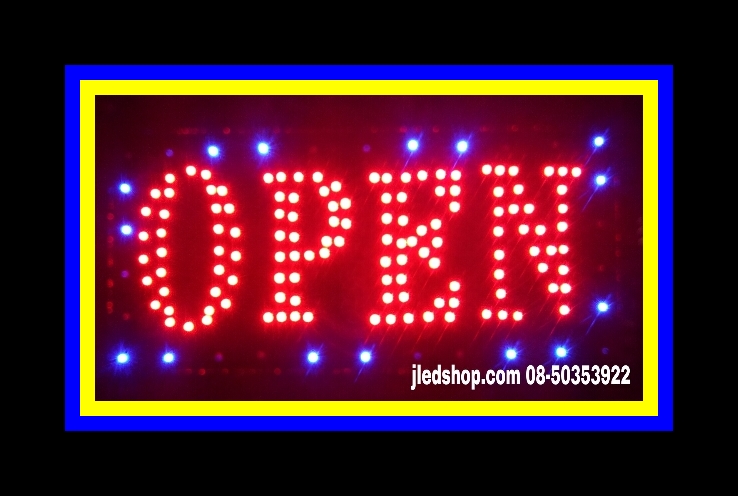 ป้ายไฟOPEN กระพิบLED ป้ายไฟLEDแบบสำเร็จ