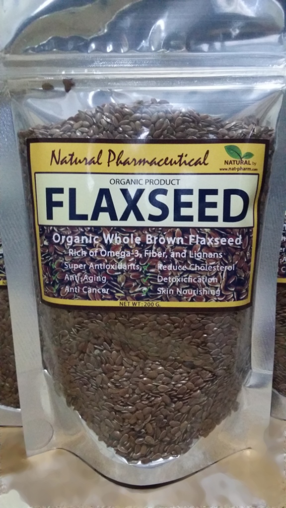 -BROWN- แฟลกซ์ซีด สีน้ำตาล ชนิดเมล็ด 200g. (Organic Whole Brown Flaxseed)