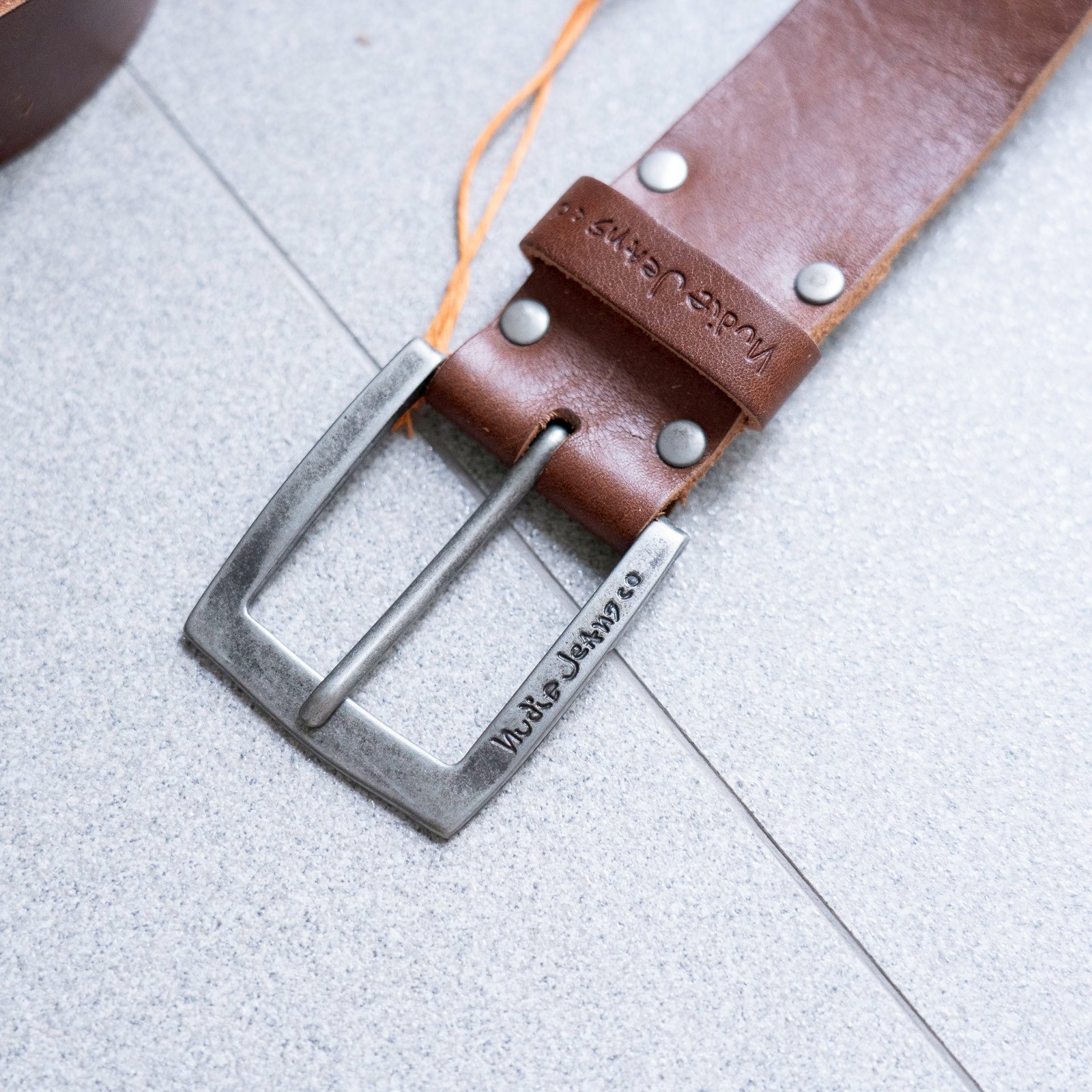 Stevesson Belt – Studs – Cognac