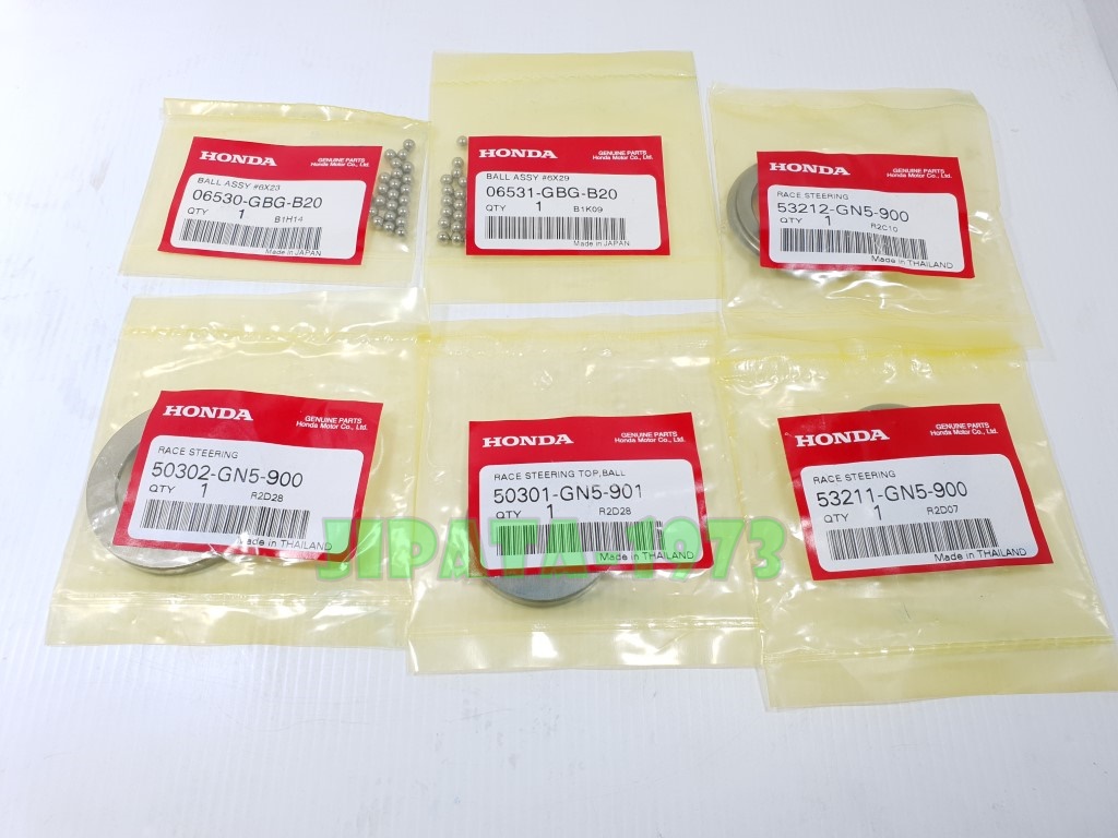 (Wave) ชุดลูกปืนถ้วยคอ Honda Wave 100,Wave 125,Wave 110 i,Dream 110 i แท้ (ขายเป็นชุด)