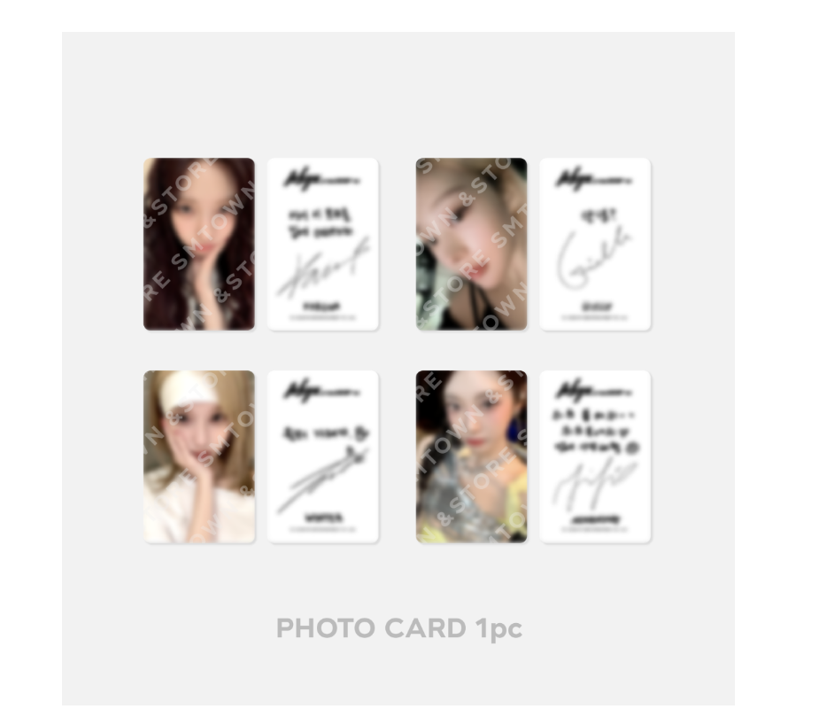 aespa -aespa WEEK - Shoes Acc set ระบุชื่อ photo card ที่ต้องการ