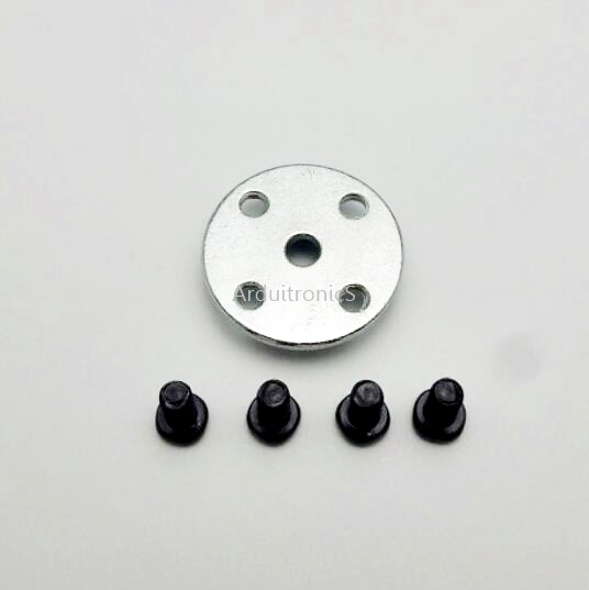 25T (สีเงิน) Aluminum Round Servo Mount + Screws (MG995, MG996R, S3003, TR213)