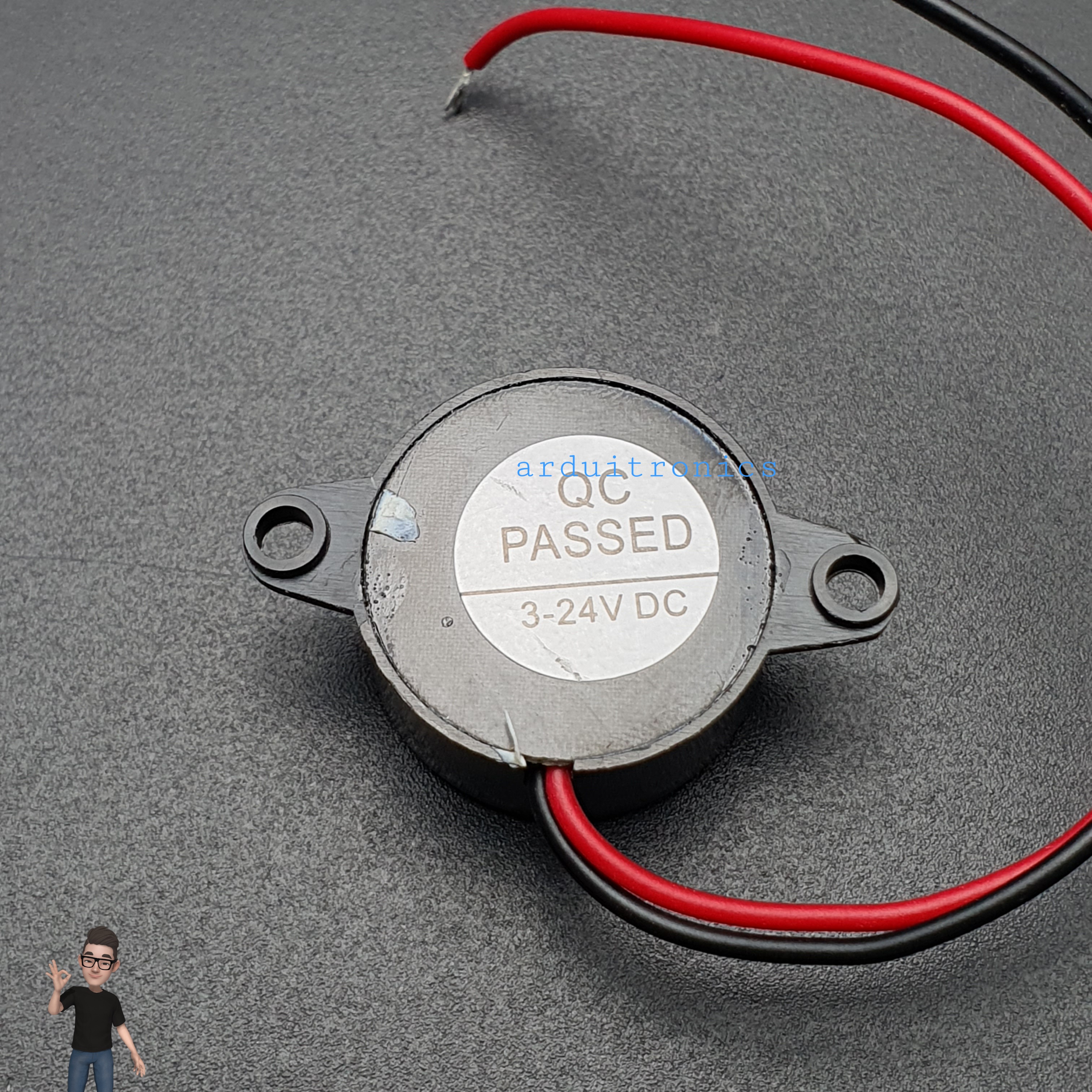 High Decibel Active Buzzer 3-24V 95DB Piezoelectric Buzzer Alarm SFM-20B