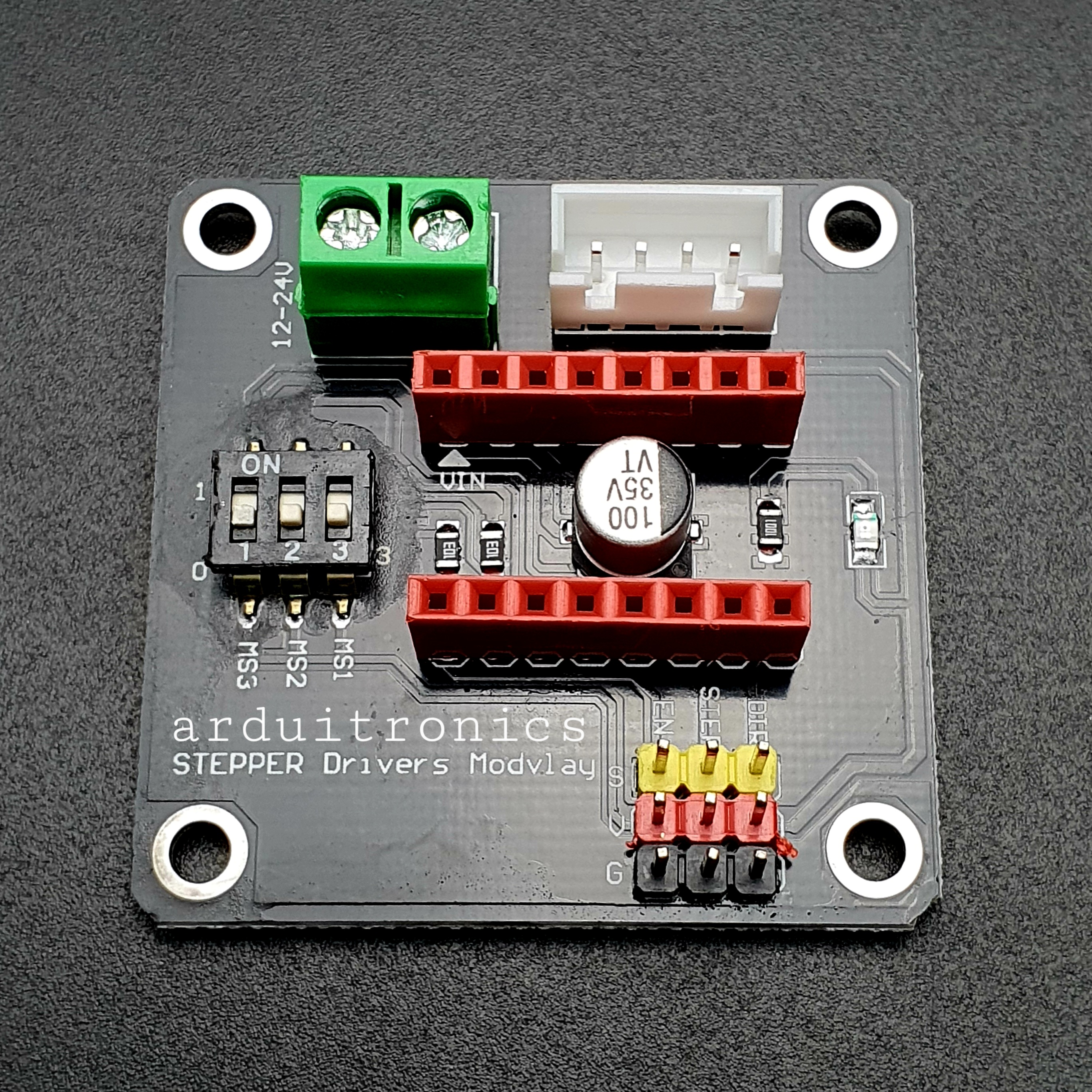 โมดูล 3D Printer A4988/DRV8825 42 Stepper Motor Drive Control Board / Expansion Board Black PCB