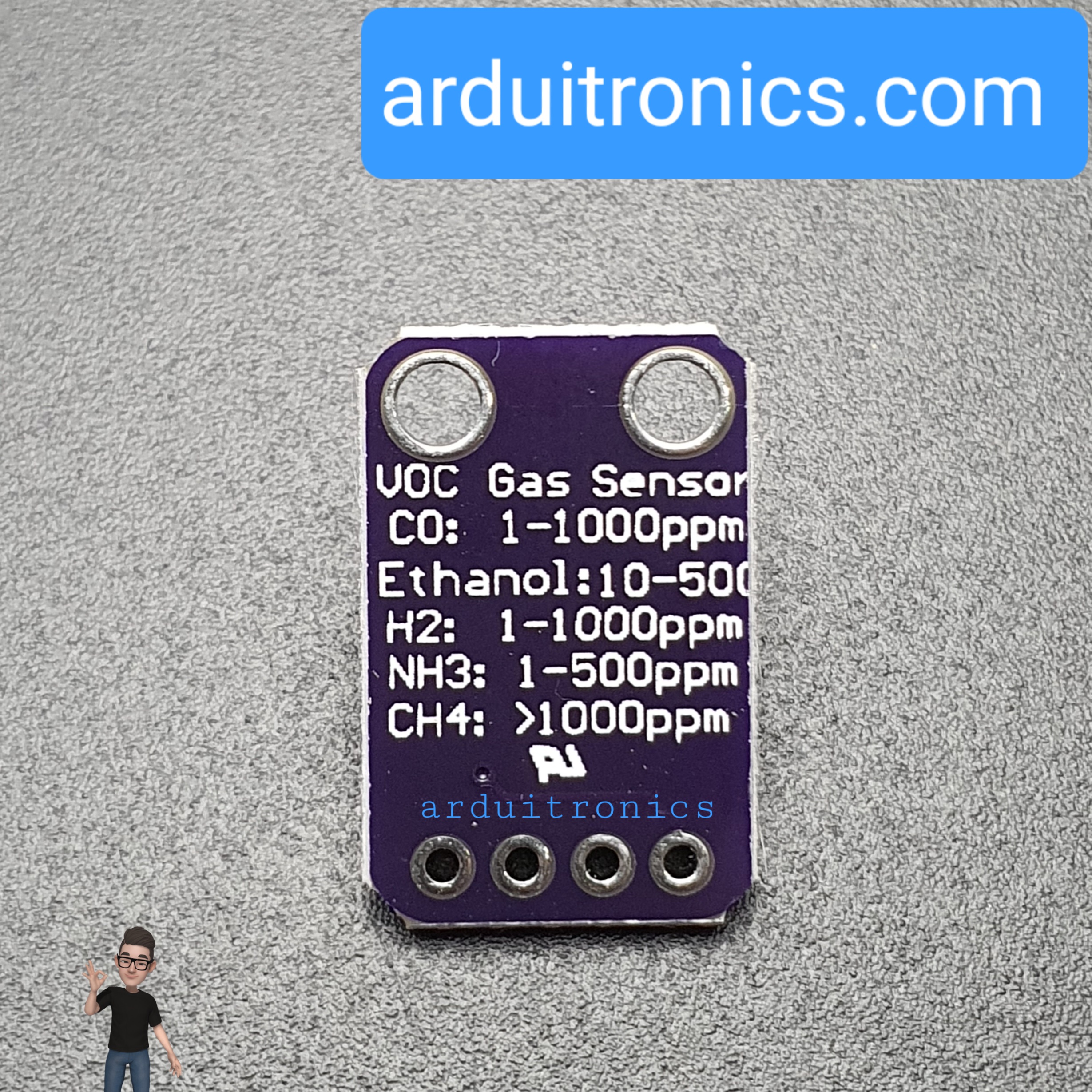 MICS-5524 Air Quality Gas Sensor Module MiCS5524 CO Alcohol and VOC Gas Sensor Module