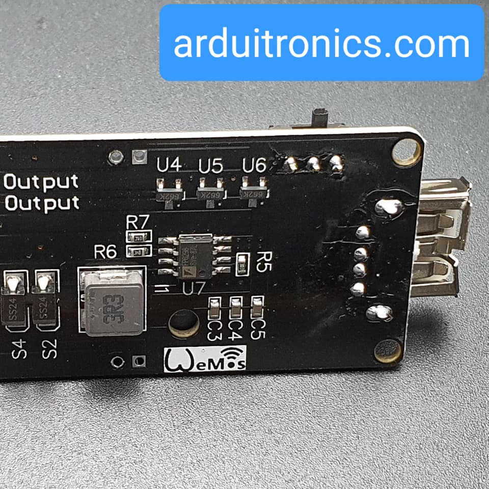 โมดูลชาร์จแบตเตอรี่ 18650 พร้อมช่องจ่ายไฟ USB Battery Shield V3 สำหรับ Raspberry Pi WEMOS Arduino ESP8266