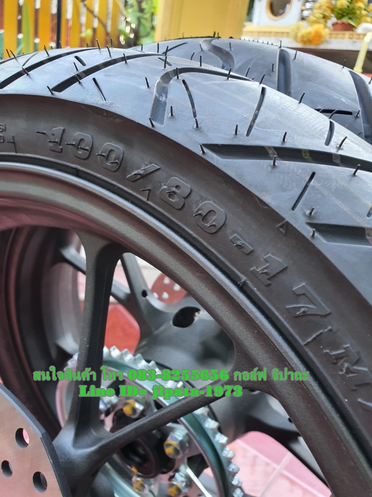 (CBR 150 i) ชุดวงล้อแม็กหน้า-หลัง พร้อมยาง Hond CBR 150 i ปี 2019 แท้ (สินค้าตำหนิ)