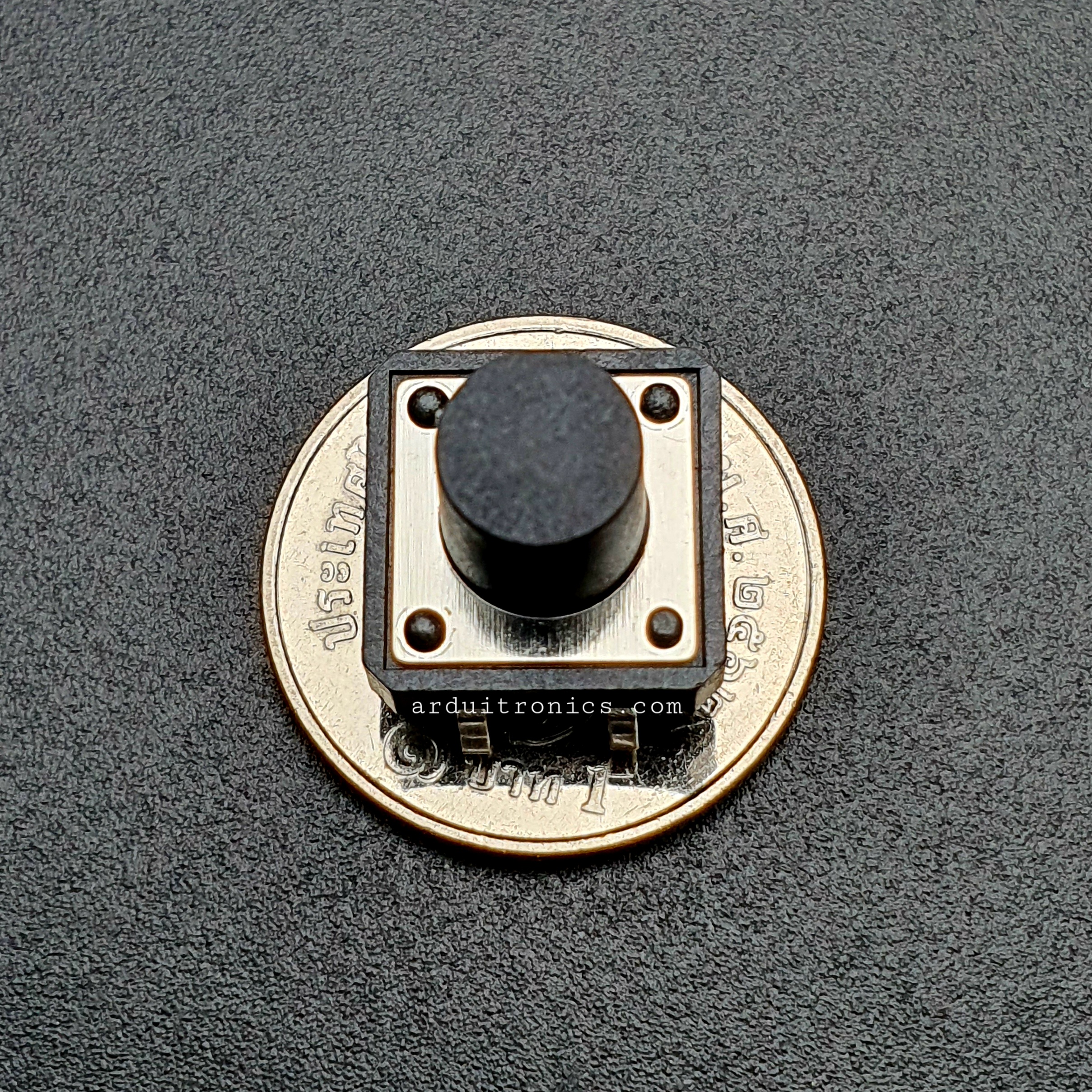 Tact Switch 12X12x10 mm ไมโครสวิตช์ กดติดปล่อยดับ 4 ขา (หัวกลม) (5 ชิ้น/pack)