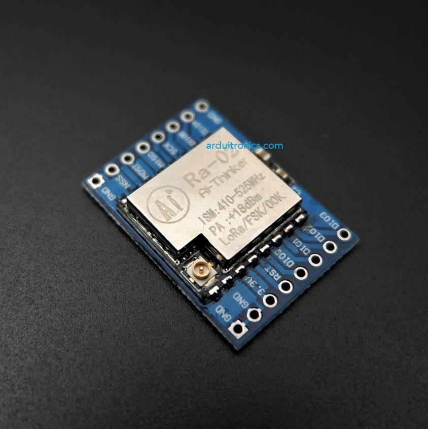 SX1278 RA-02 LoRa Module 433MHz (SPI Interface) พร้อมบอร์ดขยายขา