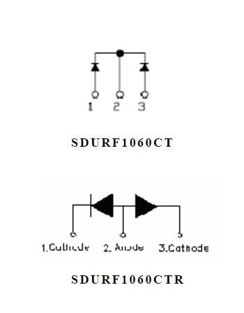 SDURF1060CT 10A. 600V.