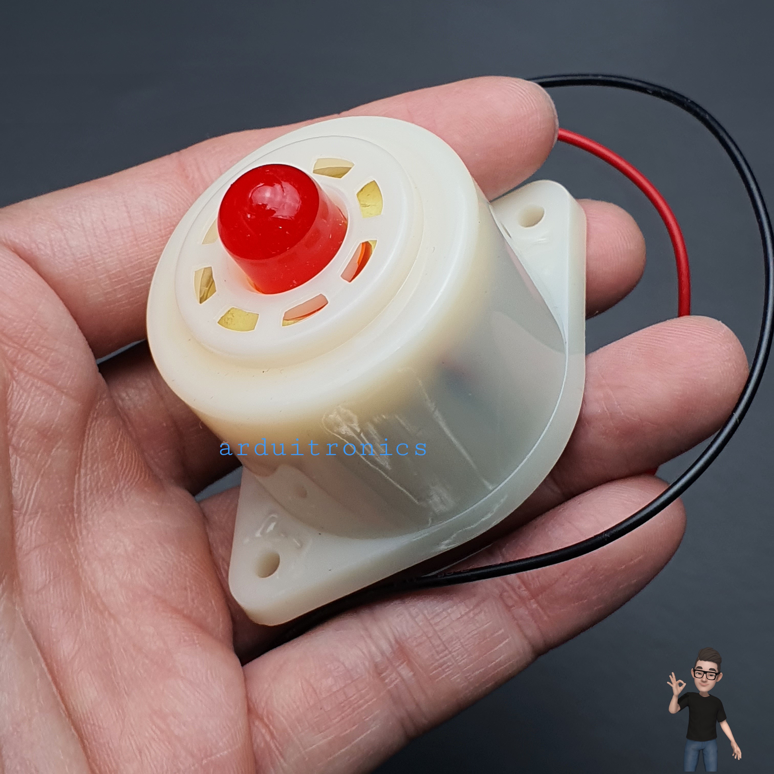 Buzzer 220VAC BJ-3 (LED แดง) สัญญาณเสียงเตื่อนภัย/กันขโมย