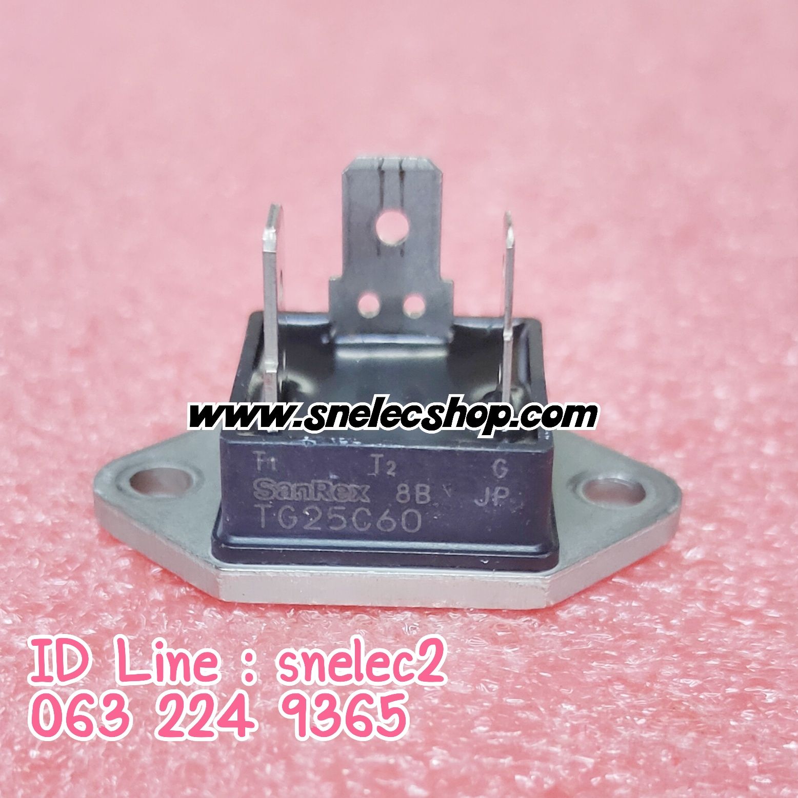 ไตรแอคเครื่องทำน้ำอุ่น TG25C60 SanRex TRIAC 25A 600V ของแท้ 100% (ของถอด)