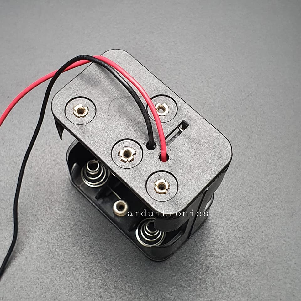 Battery Box รางถ่าน 6 ก้อน 9V AA ไม่มีฝา 2 ด้าน (หน้า 3 หลัง 3)