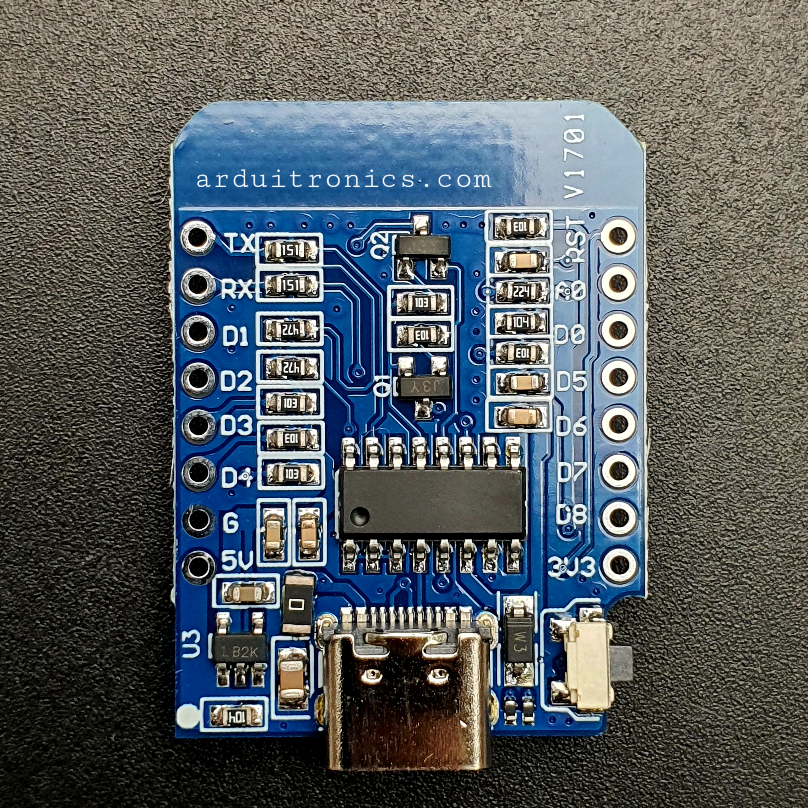 WeMos D1 Mini based on ESP-8266 + Free Pin Headers ( Type-C USB )
