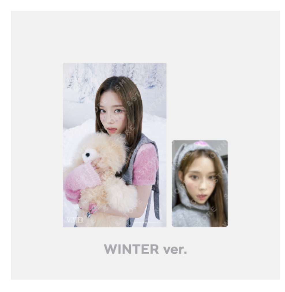 aespa - SMTOWN LIVE 2023 : SMCU PALACE @ KWANGYA OFFICIAL MD -4x6 Photo + Photo Card Set แบบ Winter