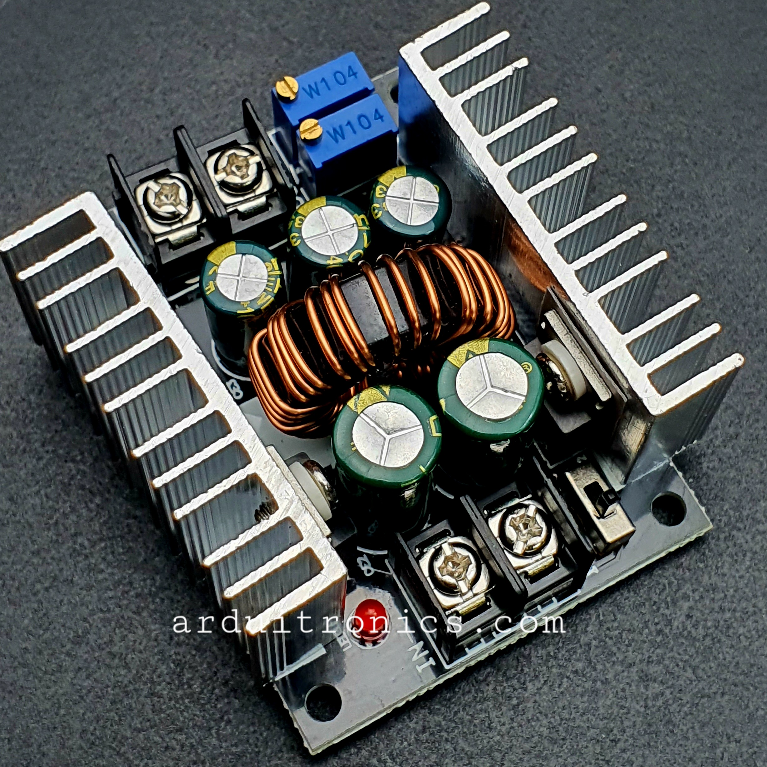 DC-DC 20A 300W Step Down Buck Converter PCB สีดำ
