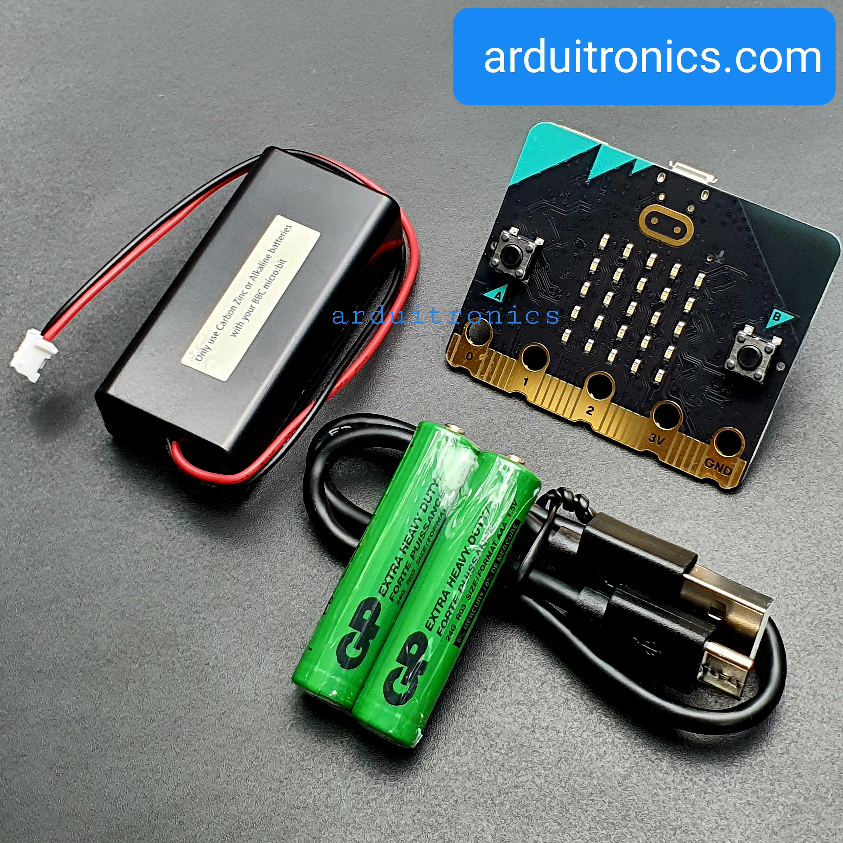 micro:bit V2.2 Go Kit (BBC micro:bit V2.2, Upgraded Processor, Built-In Speaker And Microphone, Touch Sensitive Logo)