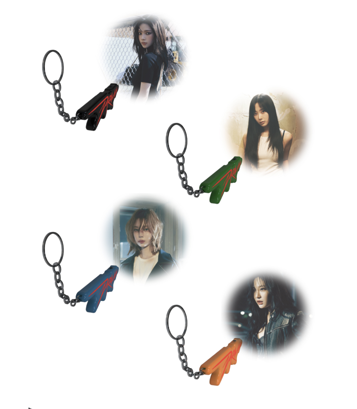 aespa -aespa The 4th Mini Album - 'Drama’ WHITE Ver. MD - Projector Keyring - ระบุชื่อที่ต้องกา