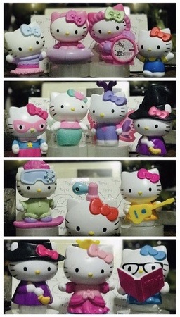 เริ่มต้นชุดละ 250 บาท ของสะสม โมเดลคิตตี้ Hello Kitty - แมคโดนัลด์ McDonald's ตั้งโชว์สวยๆ ขนาดสูง 2.5-3.5 นิ้ว