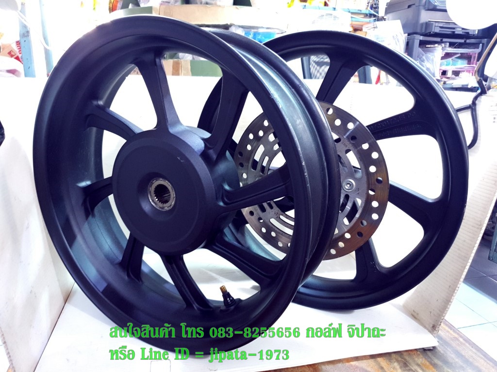 (PCX) ชุดวงล้อแม็ก หน้าหลัง Honda PCX 150 i ปี 2018 มือ 2 แท้ (ขายเป็นคู่)