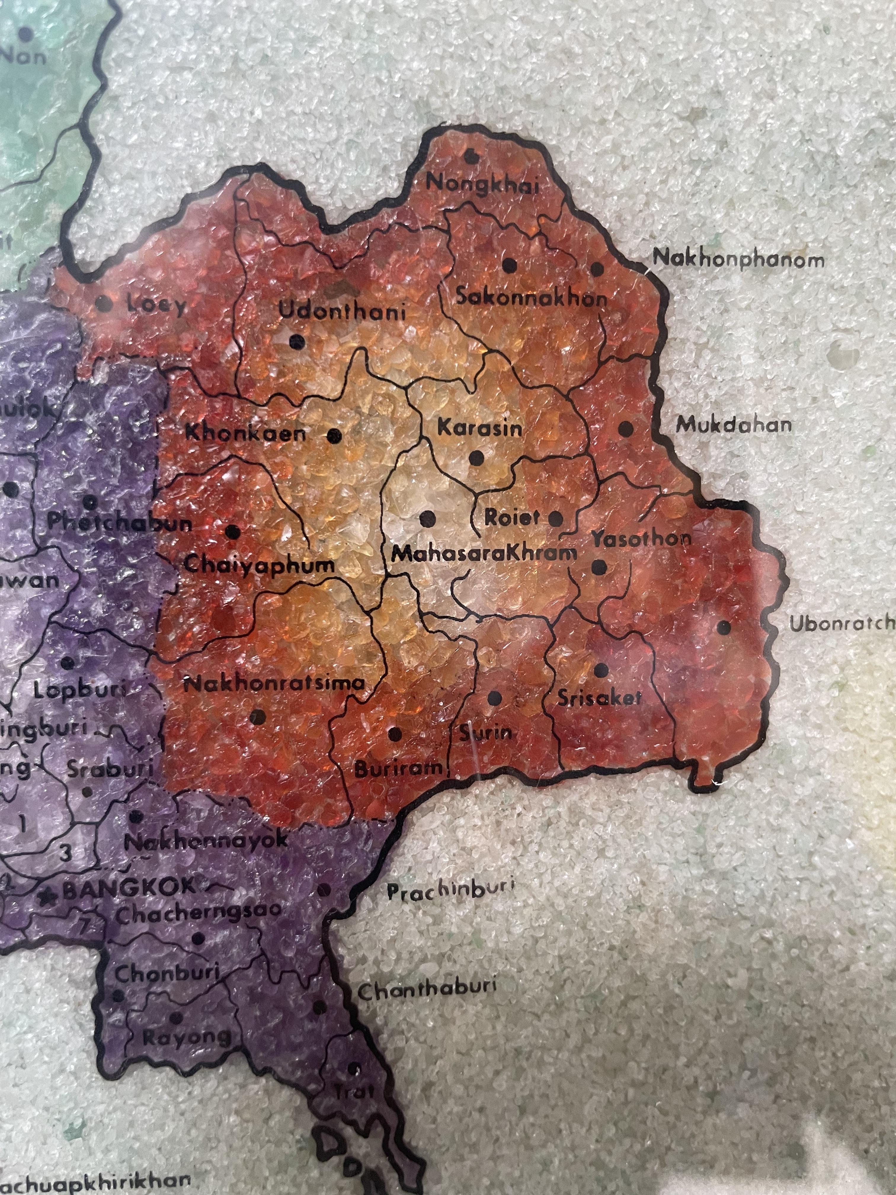 ￼กรอบรูปแขวนผนัง แผนที่ประเทศไทย Thailand Map picture frame #ไทยนี้รักสงบ แต่ถึงรบไม่ขลาด