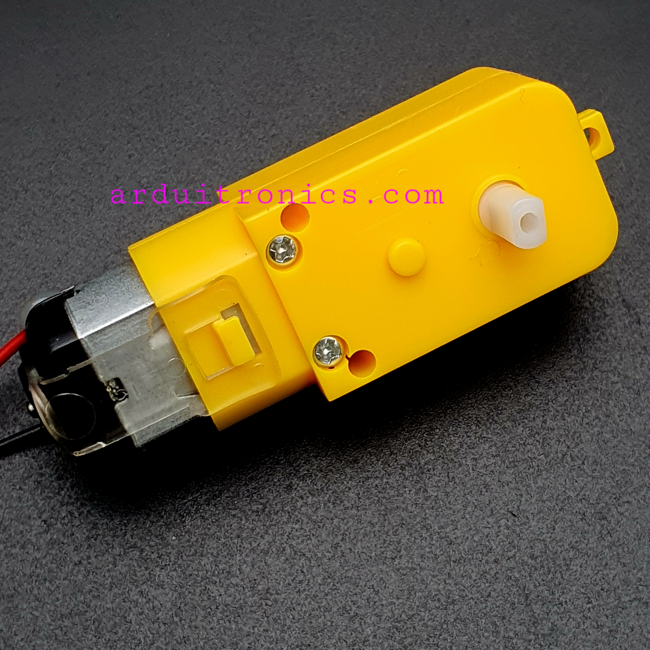 Gear Motor มอเตอร์แกนคู่ (อัตราทด 1:120) พร้อมสายไฟ