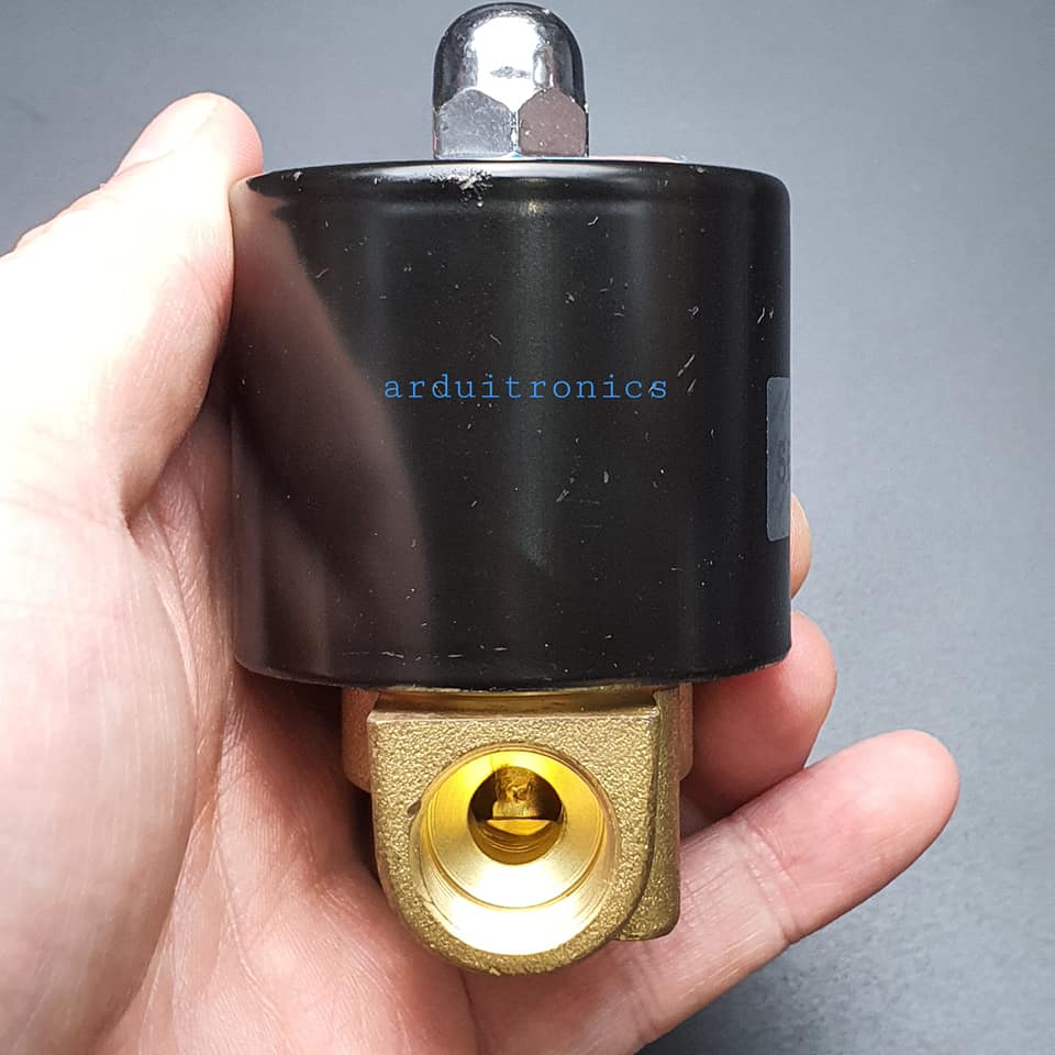 โซลินอยวาล์ว ทองเหลือง (Solenoid Valve Normally Closed) 3 หุน (3/8") 24V - ยี่ห้อ Senya 2W-040-10
