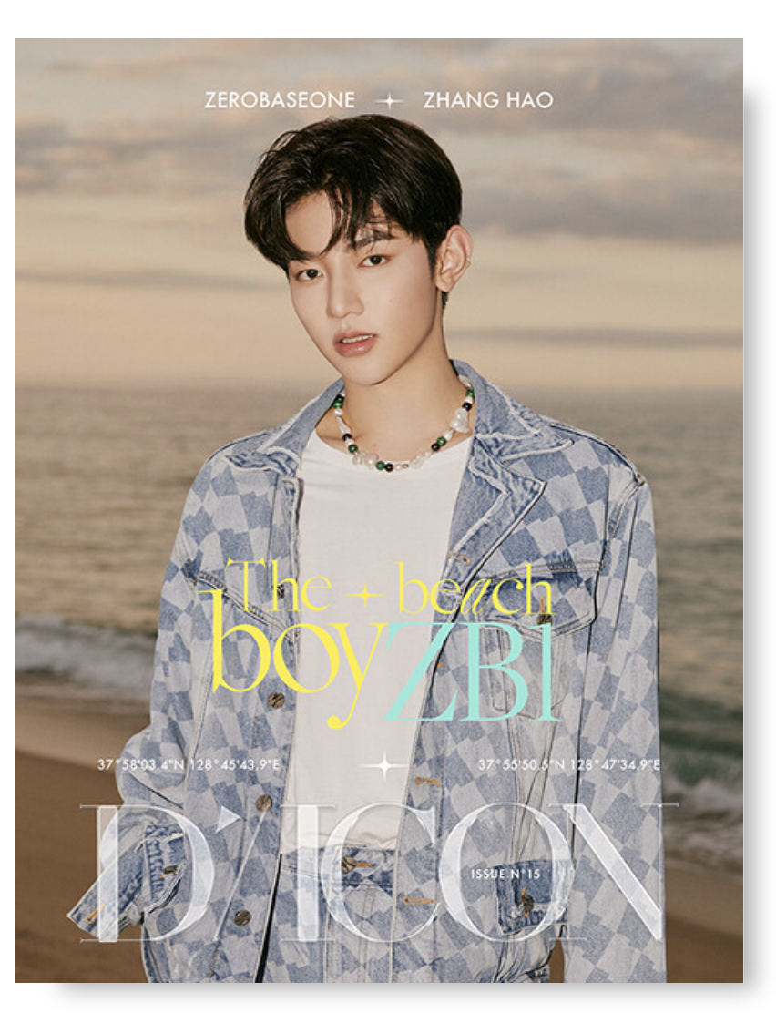 ZEROBASEONE - DICON VOLUME N15 ZEROBASEONE The beach boyZB1 - หน้าปก. ZHANG HAO