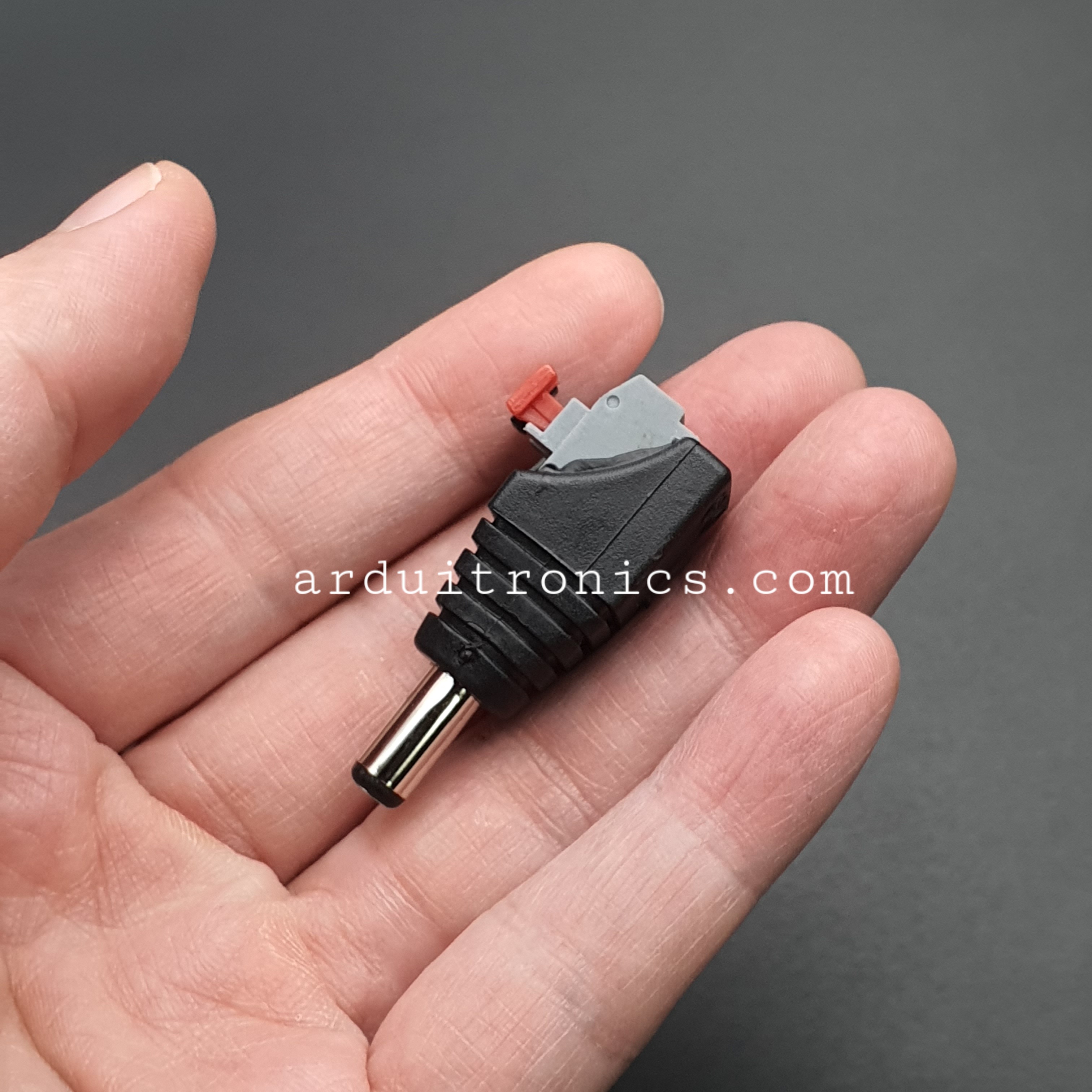 DC Power Connector DC Jack หัวแจ็ค ตัวผู้ Male Adapter Jack Plug 5.5 x2.1 mm ขนาดพอดีกับหัว Jack Arduino ไม่ต้องบัดกรี
