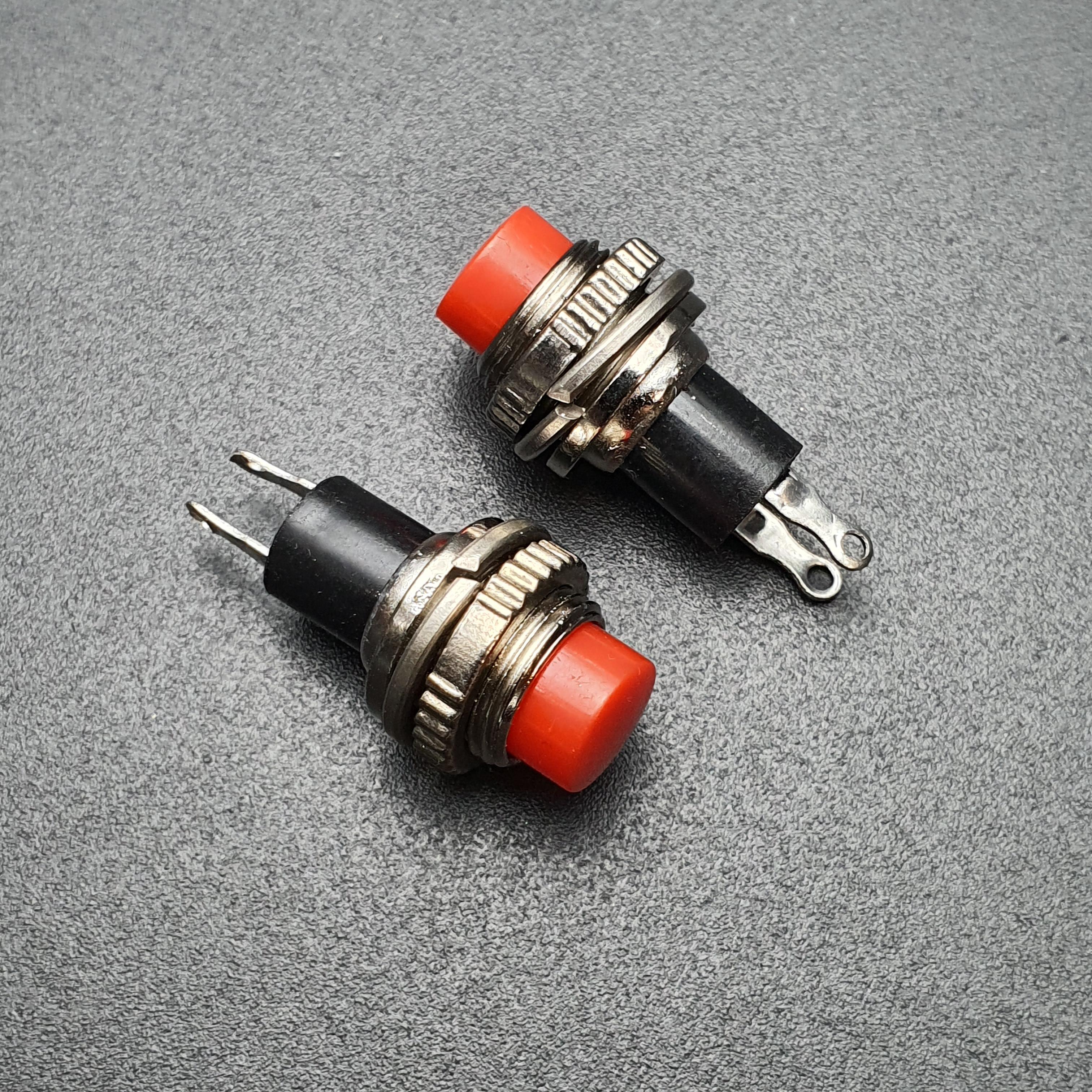 สวิตช์ กดติด/ปล่อยดับ DS-314 10mm (สีแดง) 1 ชิ้น