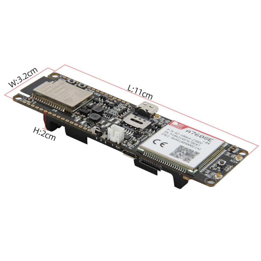 LILYGO T-A7608E-H (WiFi, BT, 3G/4G) with GPS พร้อมรางถ่าน 18650