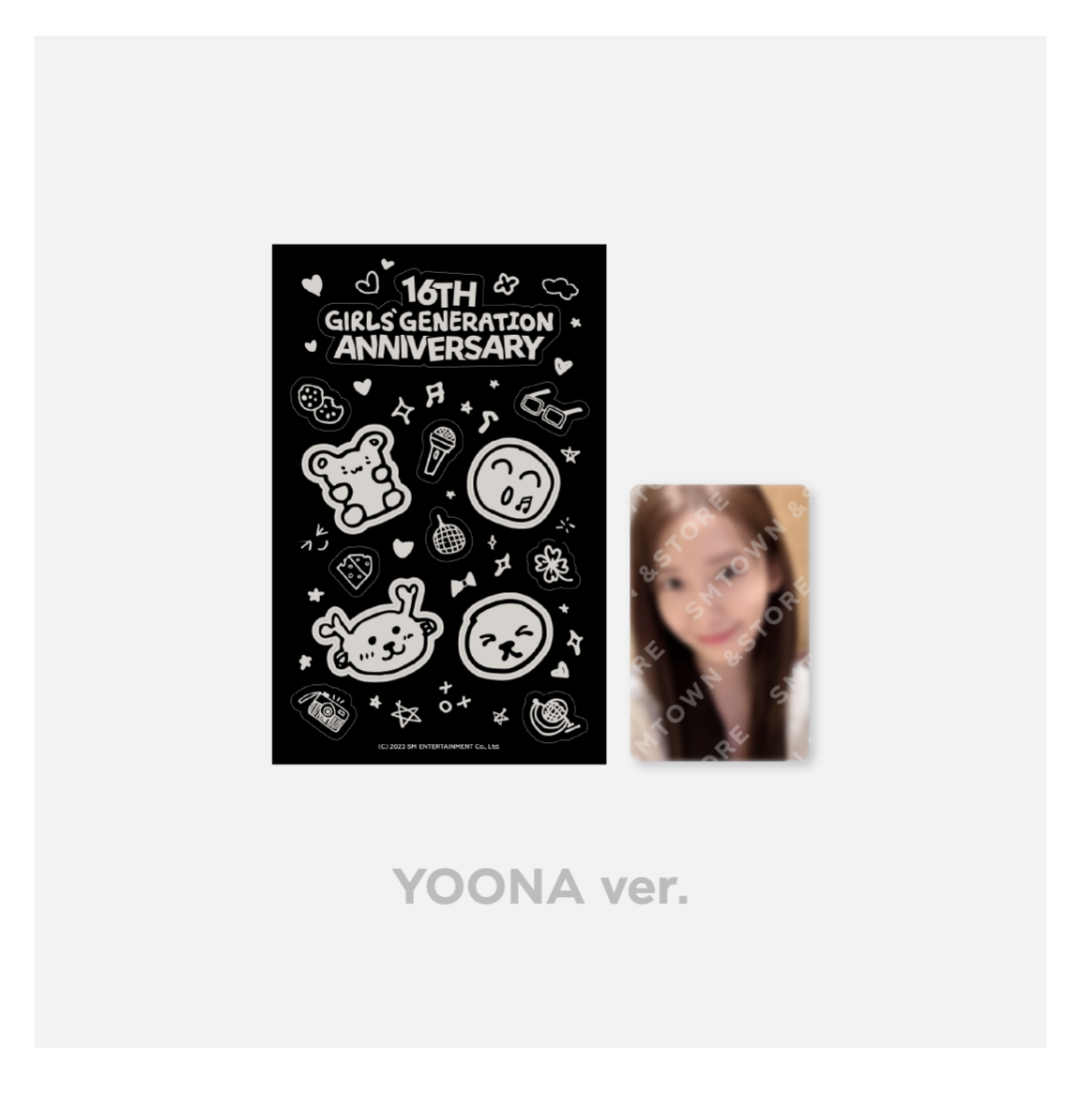 GIRLS' GENERATION -Girls' Generation Debut 16th Anniversary MD - Sticker & Photocard set - Yoona