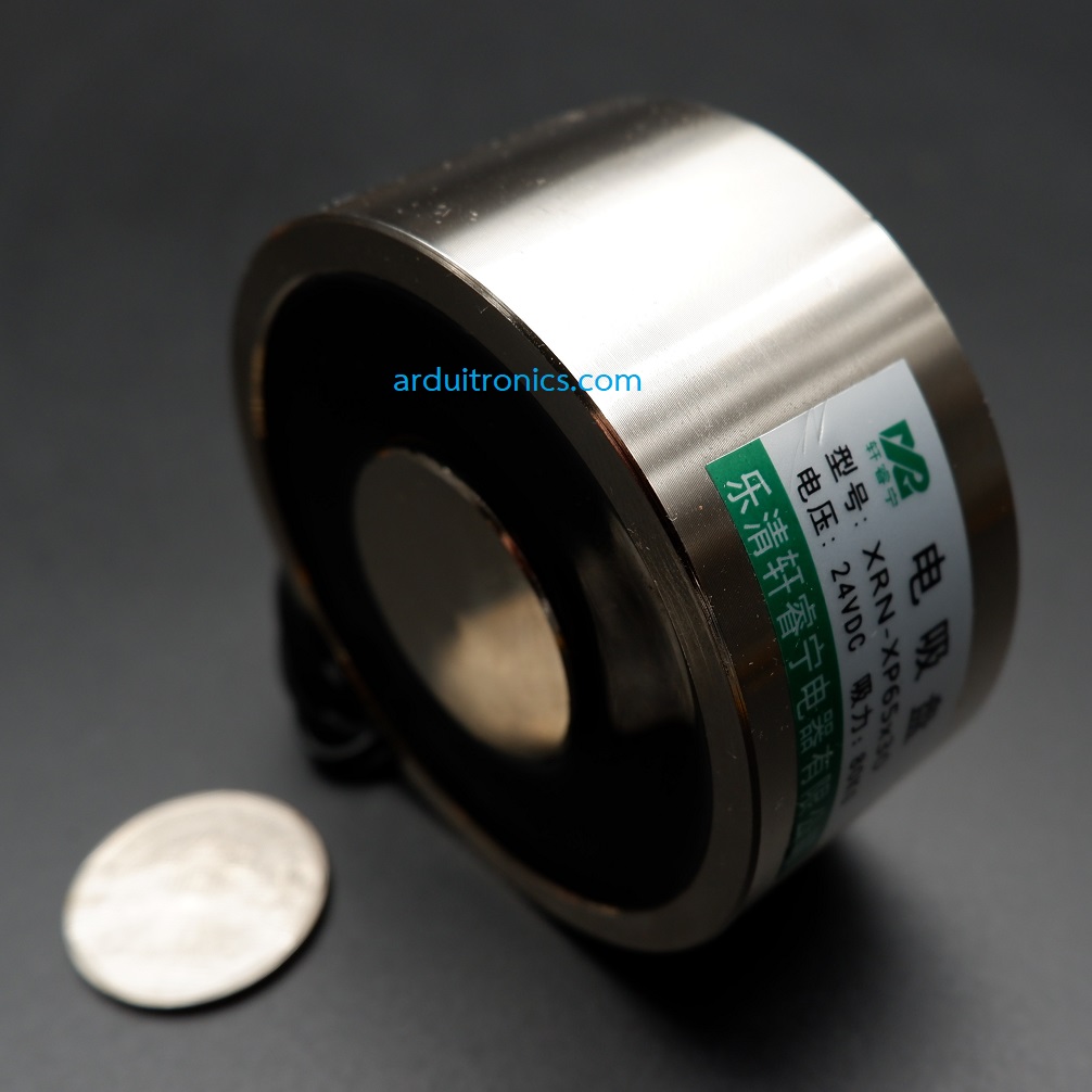 24V Electric Lifting Magnet 80Kg / Electromagnet Solenoid Lift Holding 80Kg