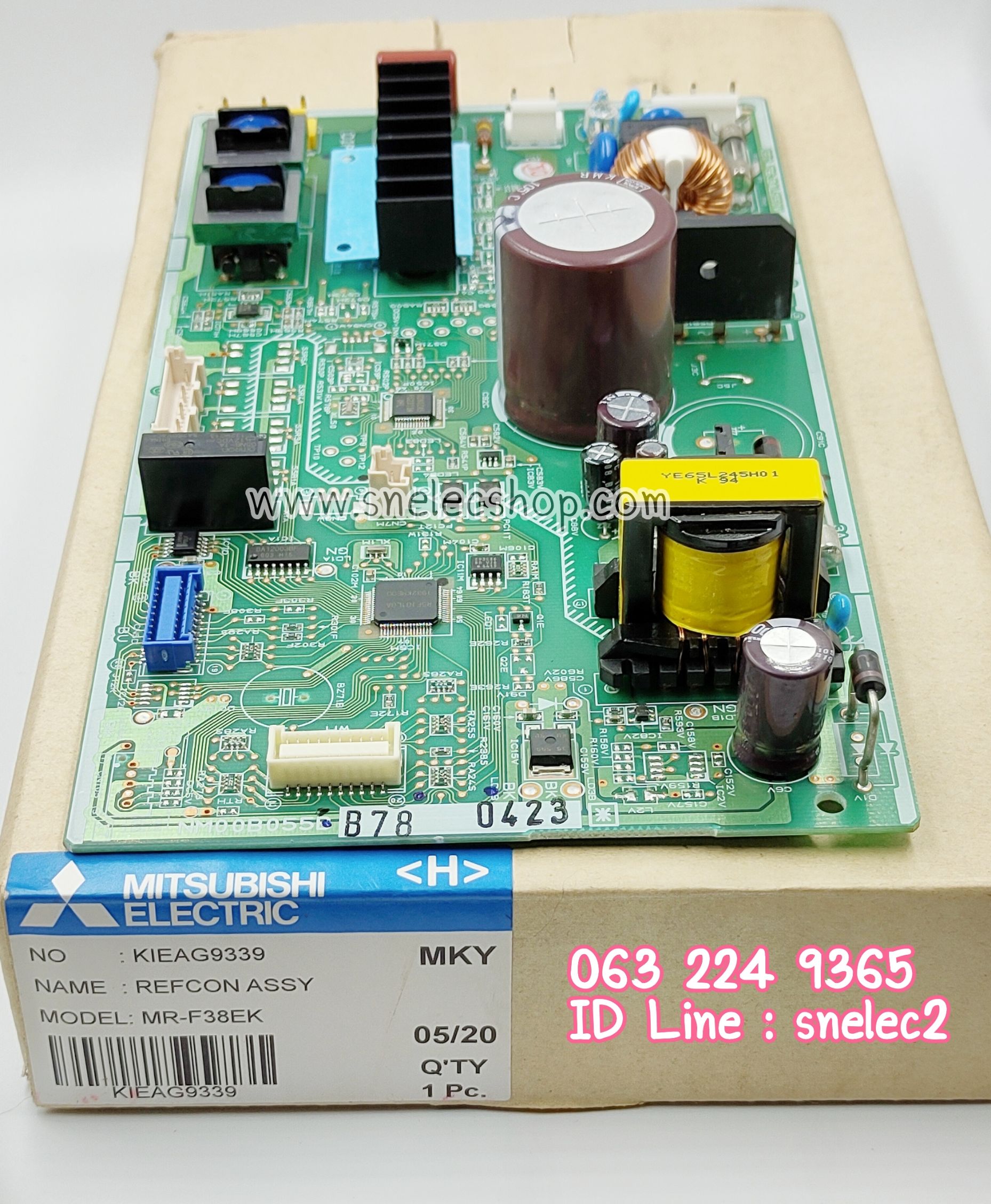 บอร์ดตู้เย็น มิตซูบิชิ พาร์ท KIEAG9339 ใช้ได้กับตู้เย็น รุ่น MR-F38EM-ST , MR-F38EK