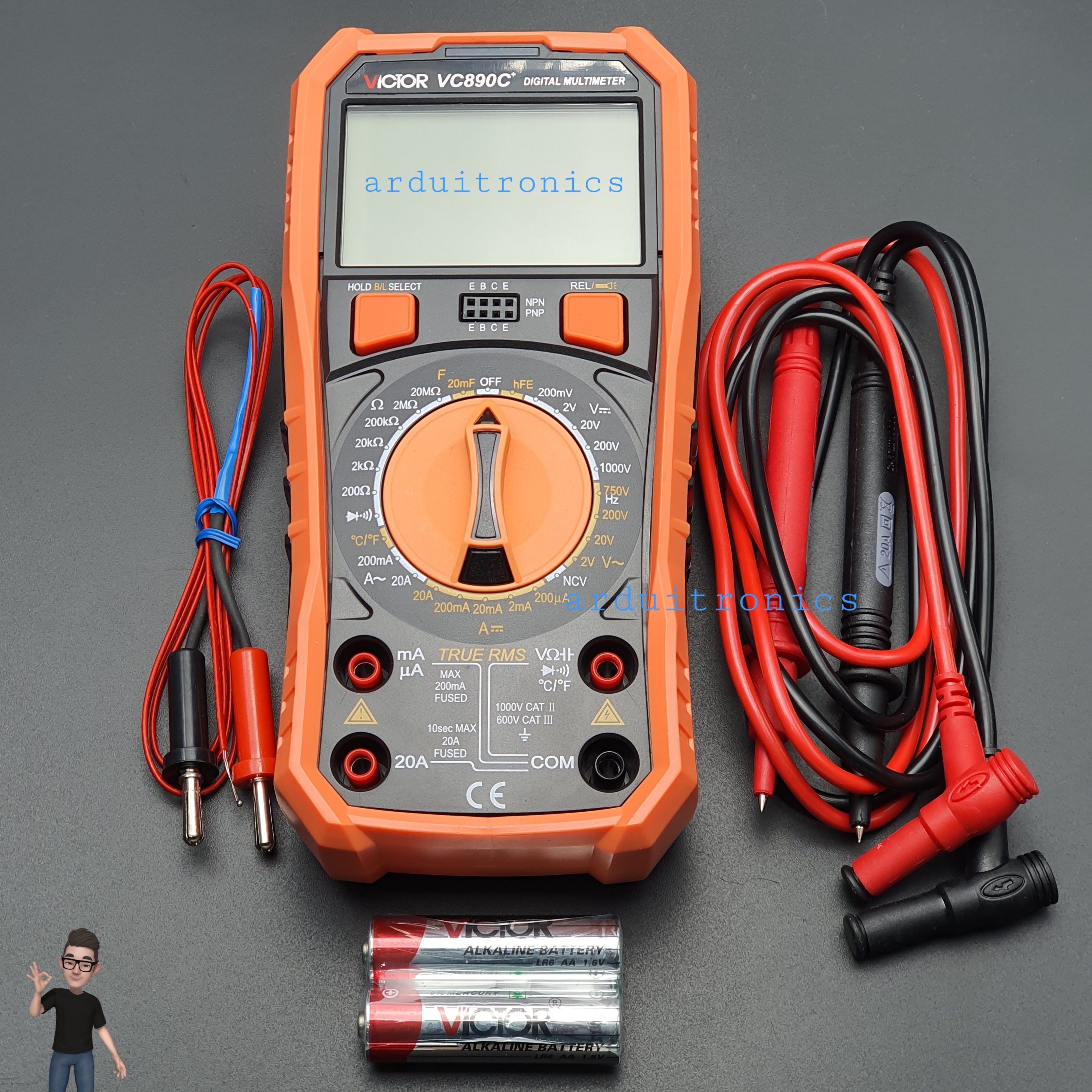 Digital Multimeter True RMS (Victor VC890C+)