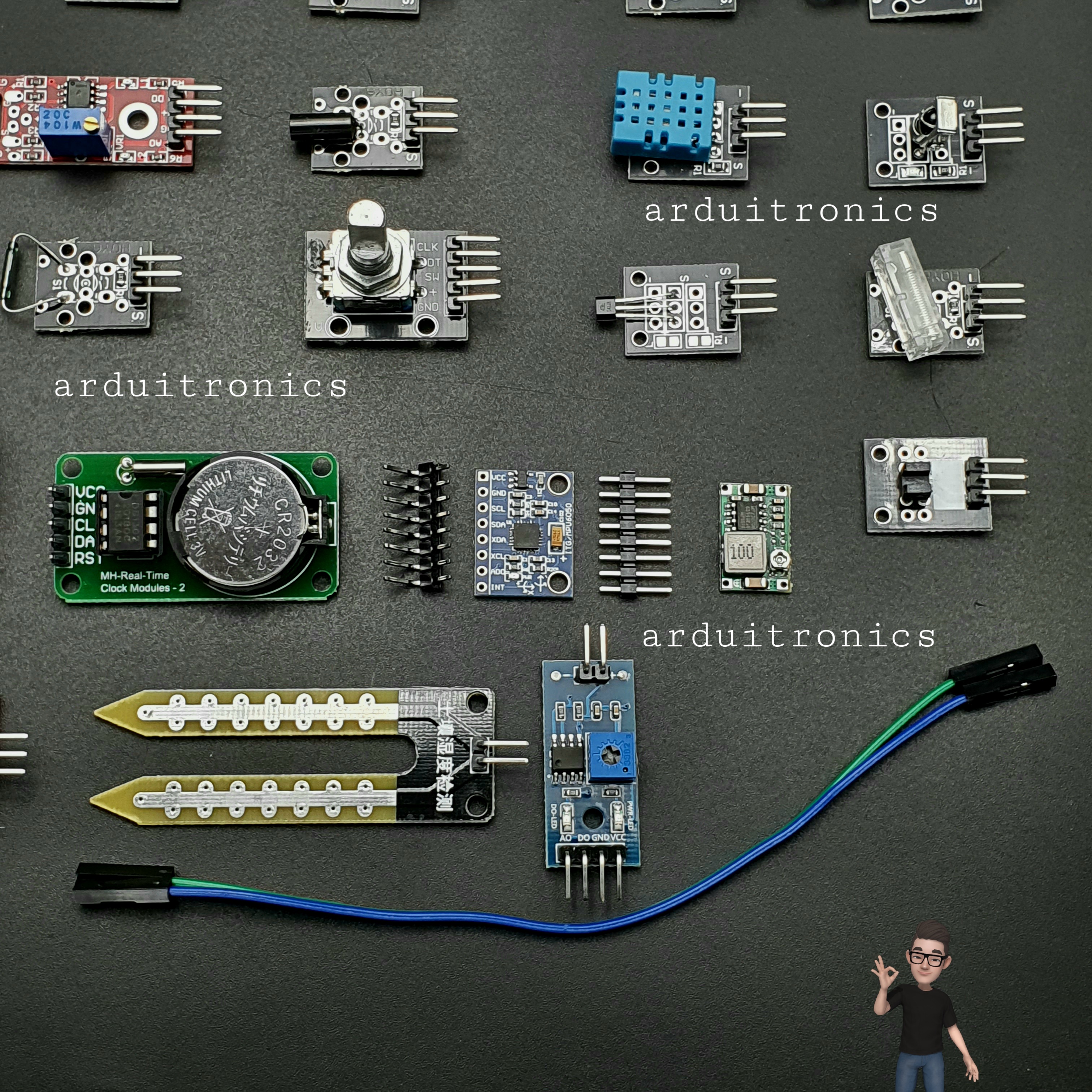 45 in 1 Sensor Module Kit for Arduino พร้อมกล่องพลาสติก