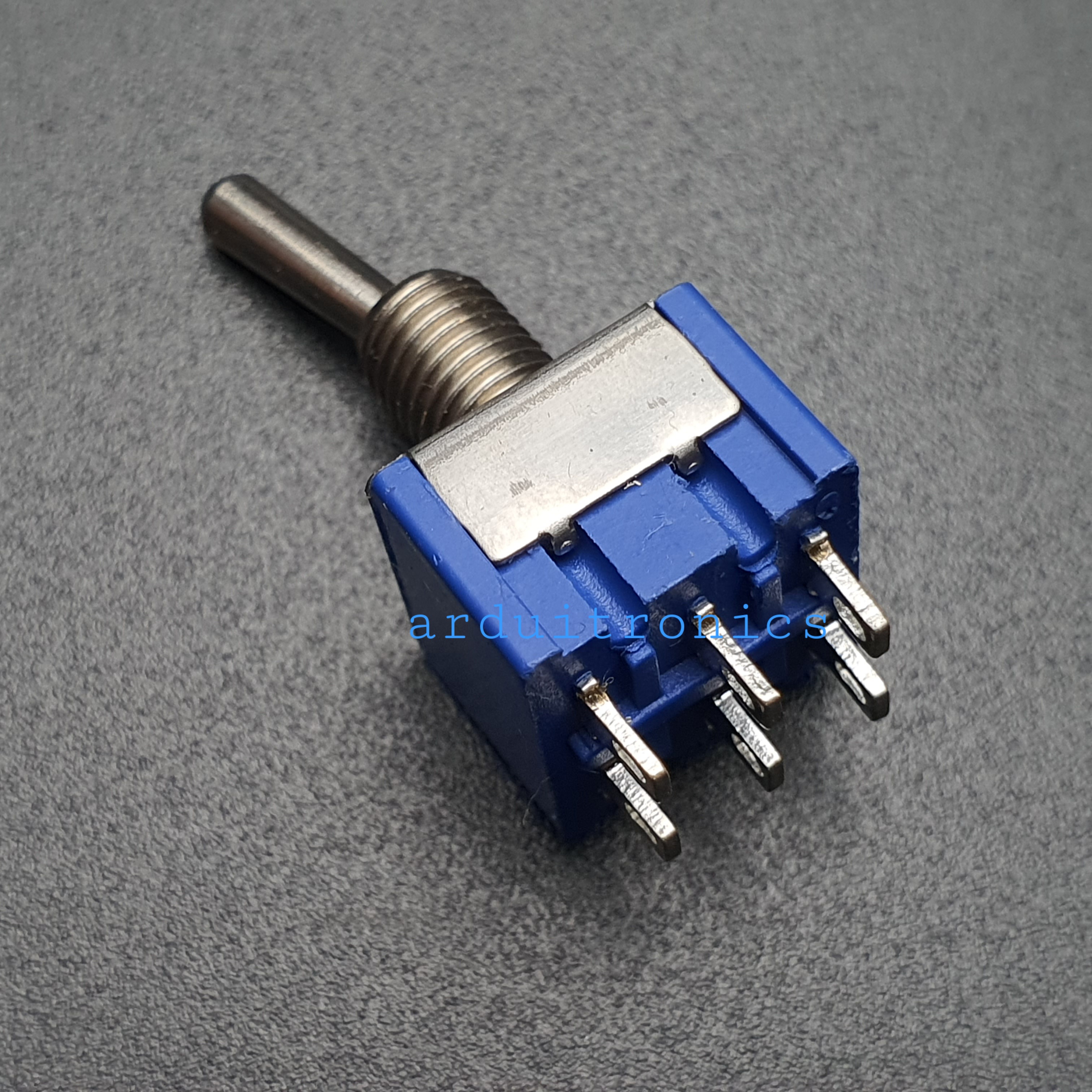 MTS-202 Toggle Switch 6-Pin แบบ On-On (สวิตช์เปิด/ปิด 6 ขา 6A 125V)