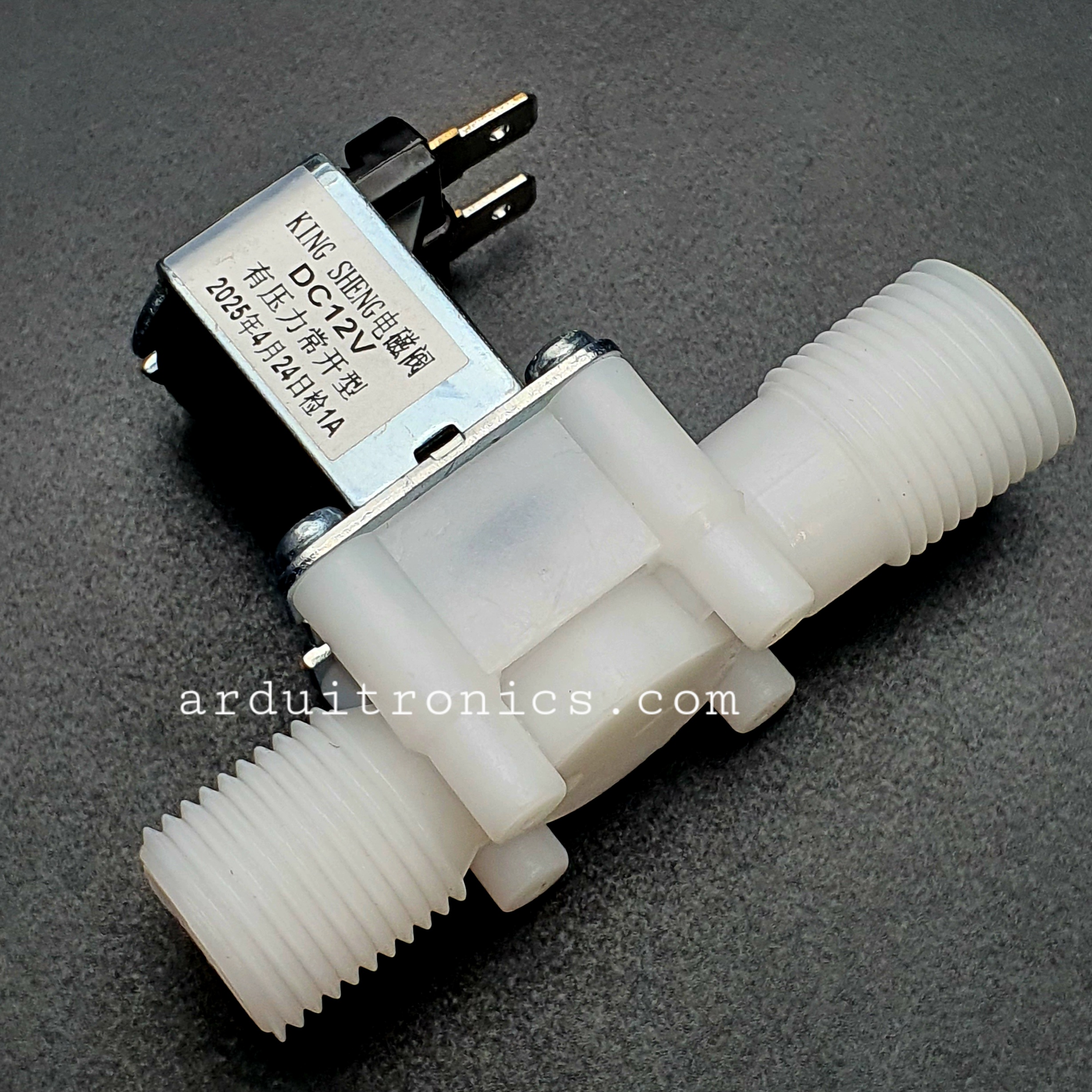 Solenoid Valve (normally opened) 12V-DC 1/2" โซลีนอยวาล์ว (ปกติเปิด)