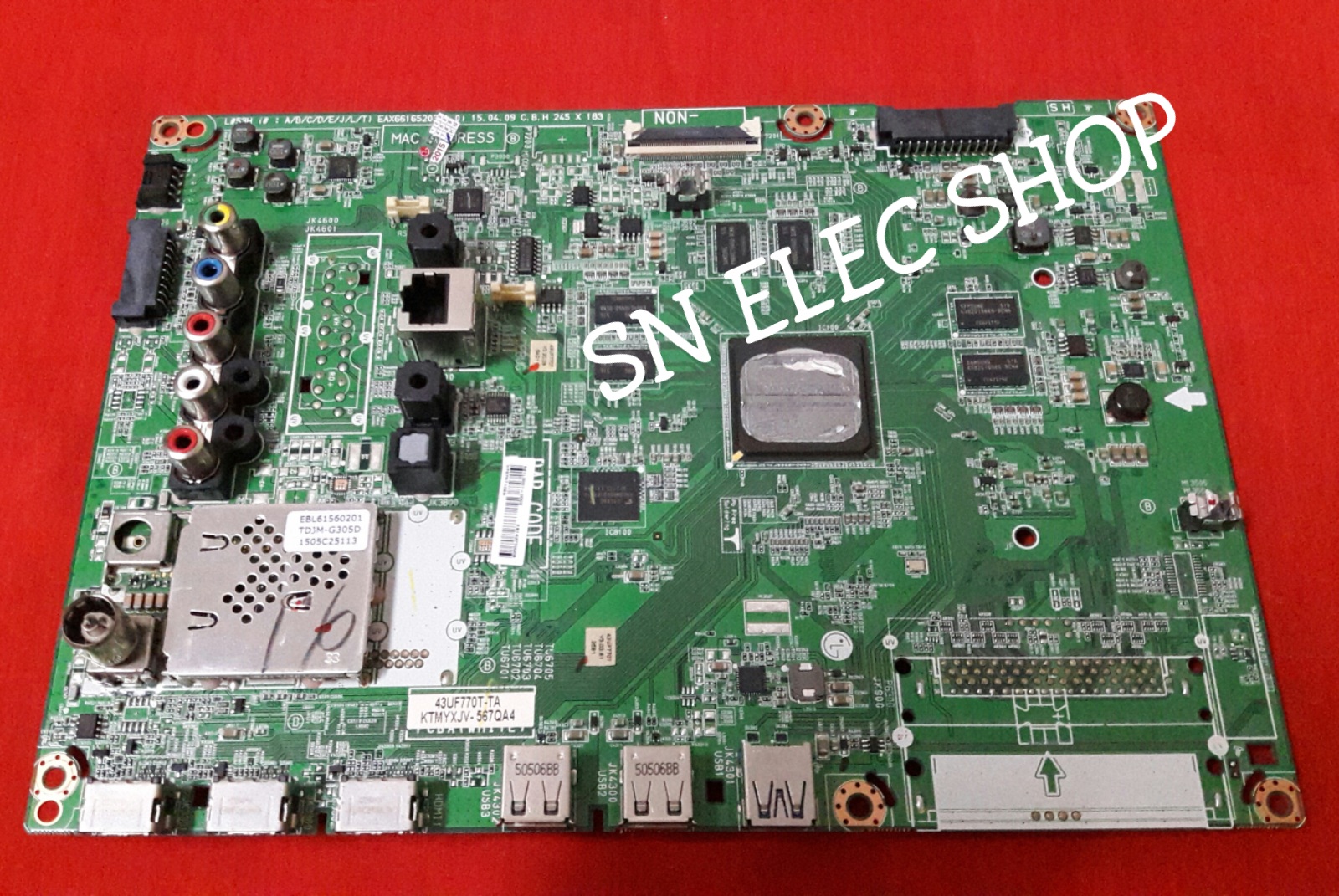 43UF7707 : EBU63198404 ขายตามสภาพ ช่องAV ไม่มีสัญญาณ