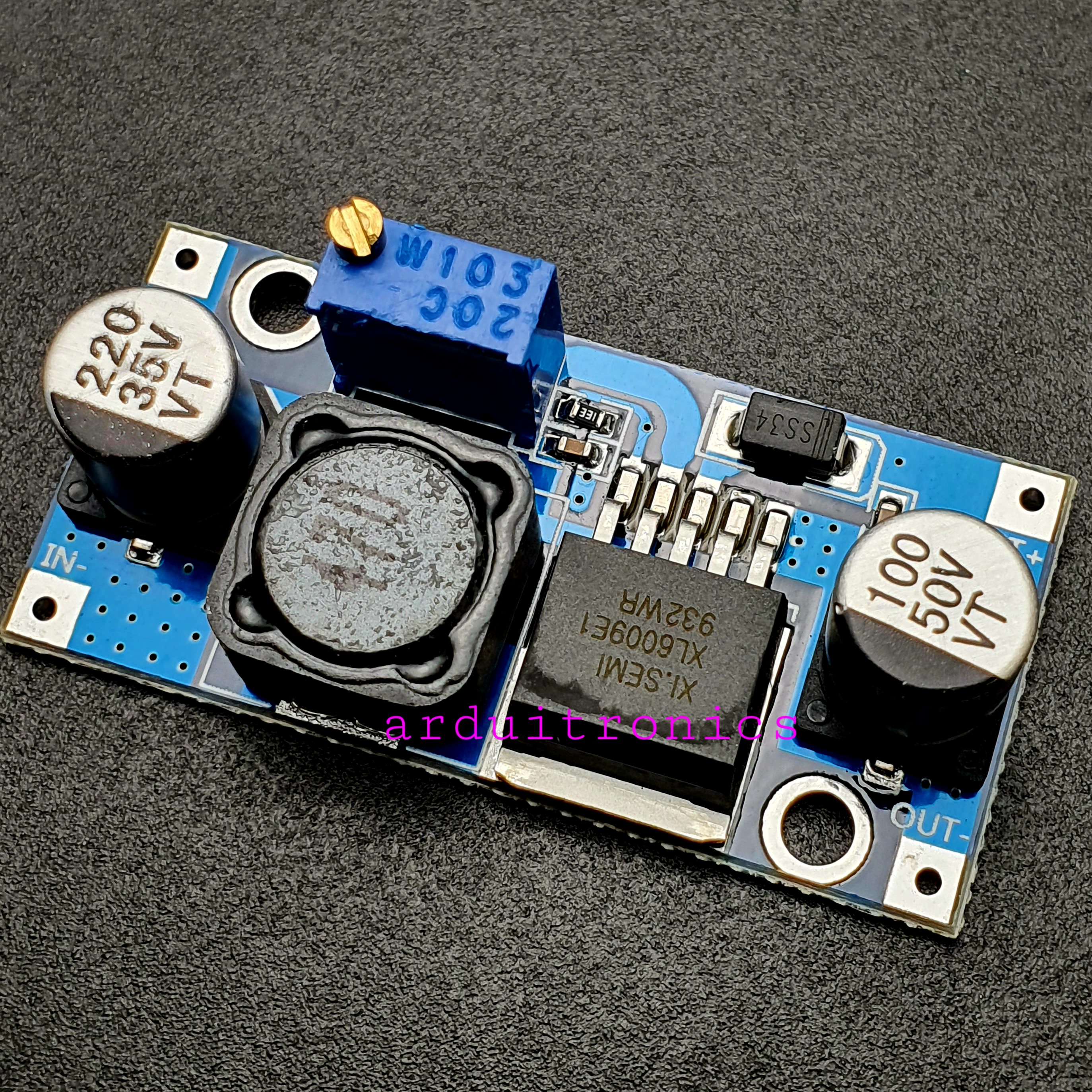 DC-to-DC Step Up Module 4A (XL6009 / XL6009E1) โมดูลแปลงไฟขึ้น จาก 3.2-32V เป็น 5-35V จ่ายกระแสสูงสุด 4A