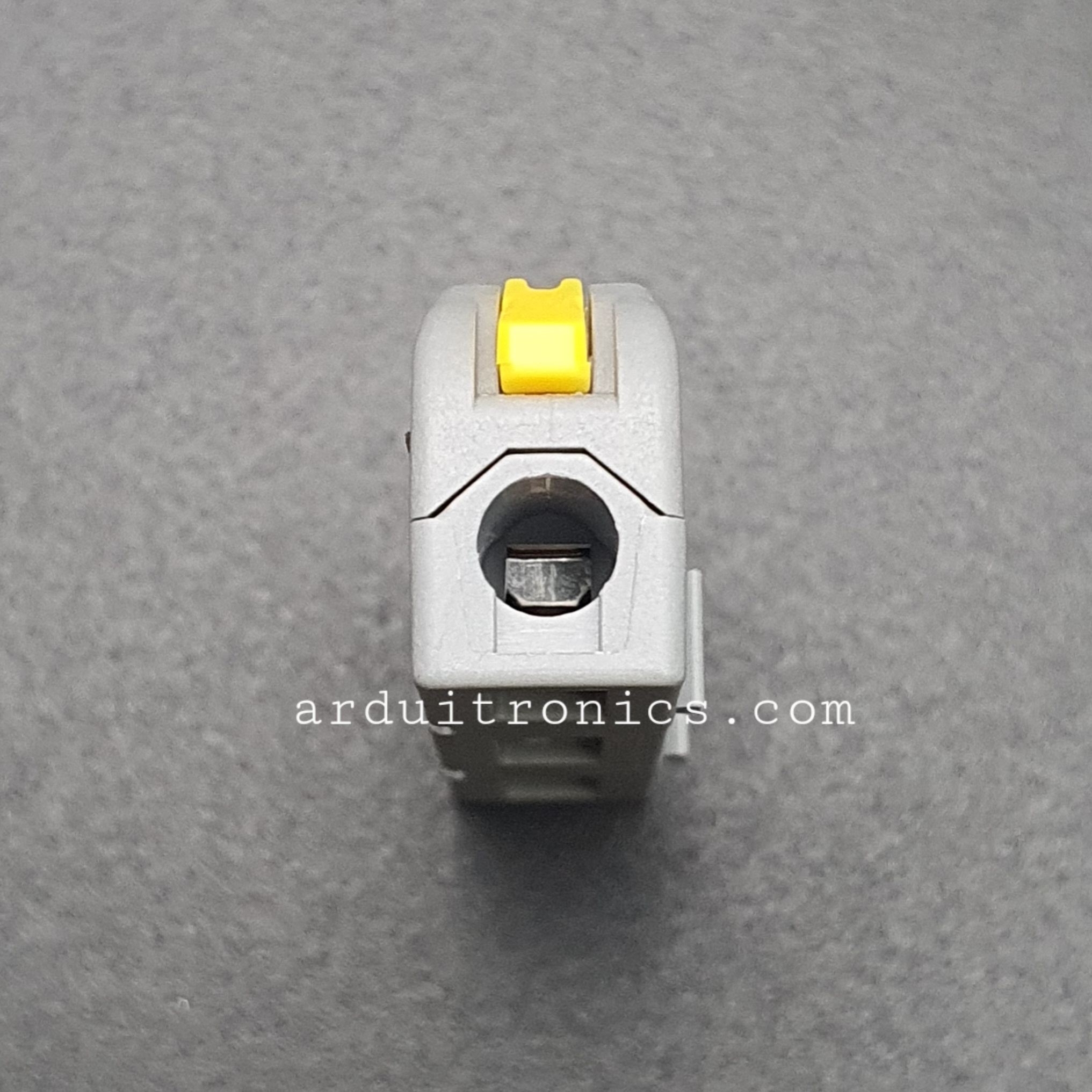 Terminal ต่อสายไฟแบบเร็ว 2 ช่อง (1 in - 1 out) Wire Connector Quick Terminal 0.2-4mm Square Splitter รุ่น DF-2-Y สีเหลือง