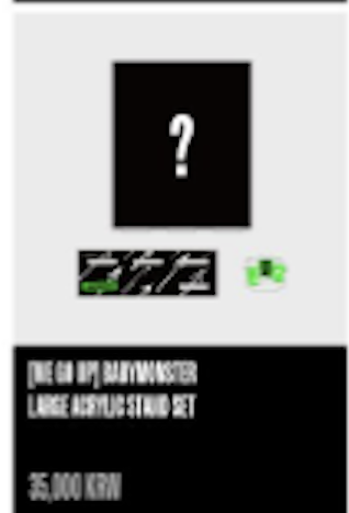 BABYMONSTER - BABYMONSTER [WE GO UP] รอบ POP-UP MD -Large Acrylic Stand set