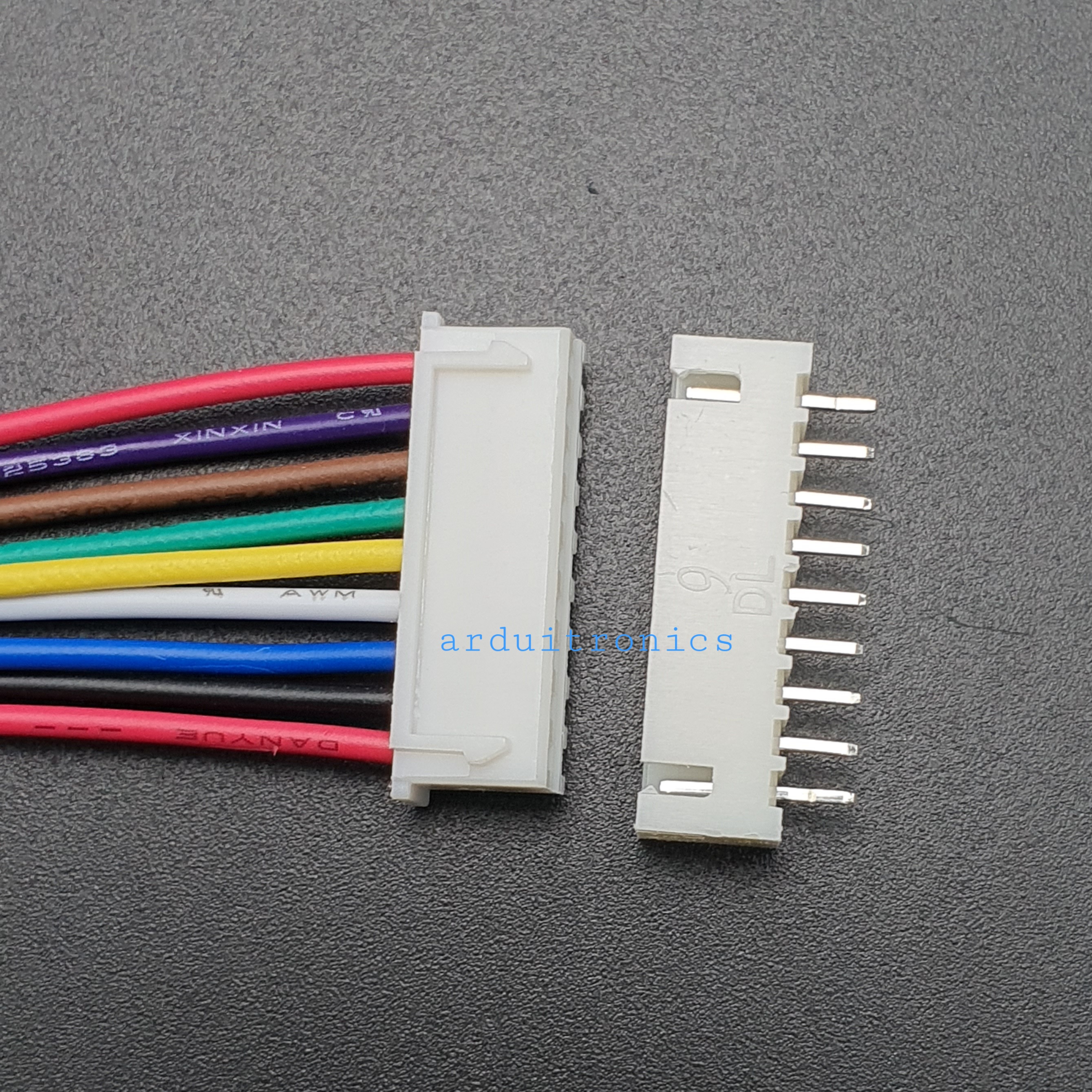 สาย XH2.54 Male Head 9P with Wire + Straight Pin Terminal