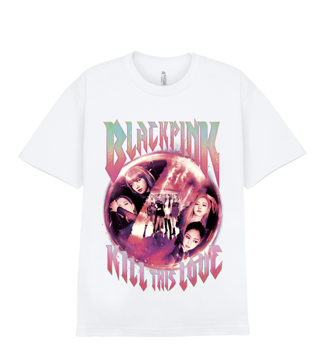 BLACKPINK CHAPTER1 T-SHIRTS_TYPE 5 (เสื้อสีขาว) ระบุ sizeที่ต้องการนะคะ
