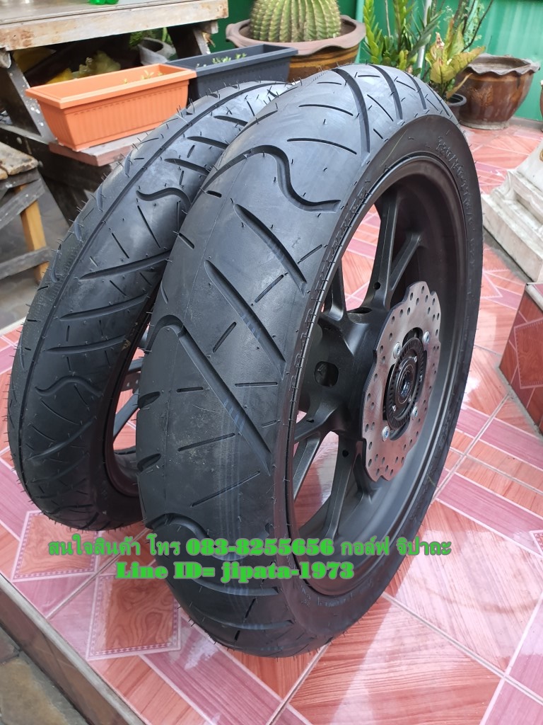 (CBR 150 i) ชุดวงล้อแม็กหน้า-หลัง พร้อมยาง Hond CBR 150 i ปี 2019 แท้ (สินค้าตำหนิ)