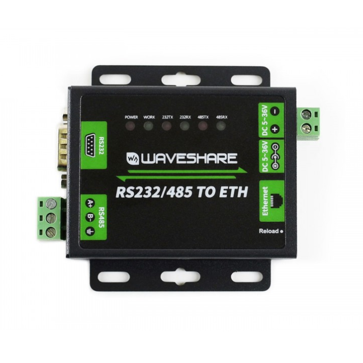 Industrial RS232/RS485 to Ethernet Converter (ของแท้จาก Waveshare)